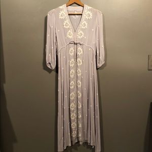 Embroidered Fable Midi Dress